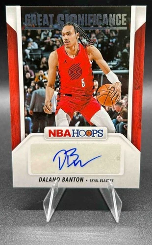 2024-25 Panini Hoops Dalano Banton #GS-DBB Great SIGnificance Auto Trail Blazers