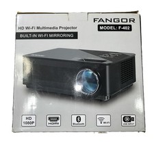 Fangor Multimedia Projector F-402 HD 1080P WiFi Bluetooth HDMI USB Complete