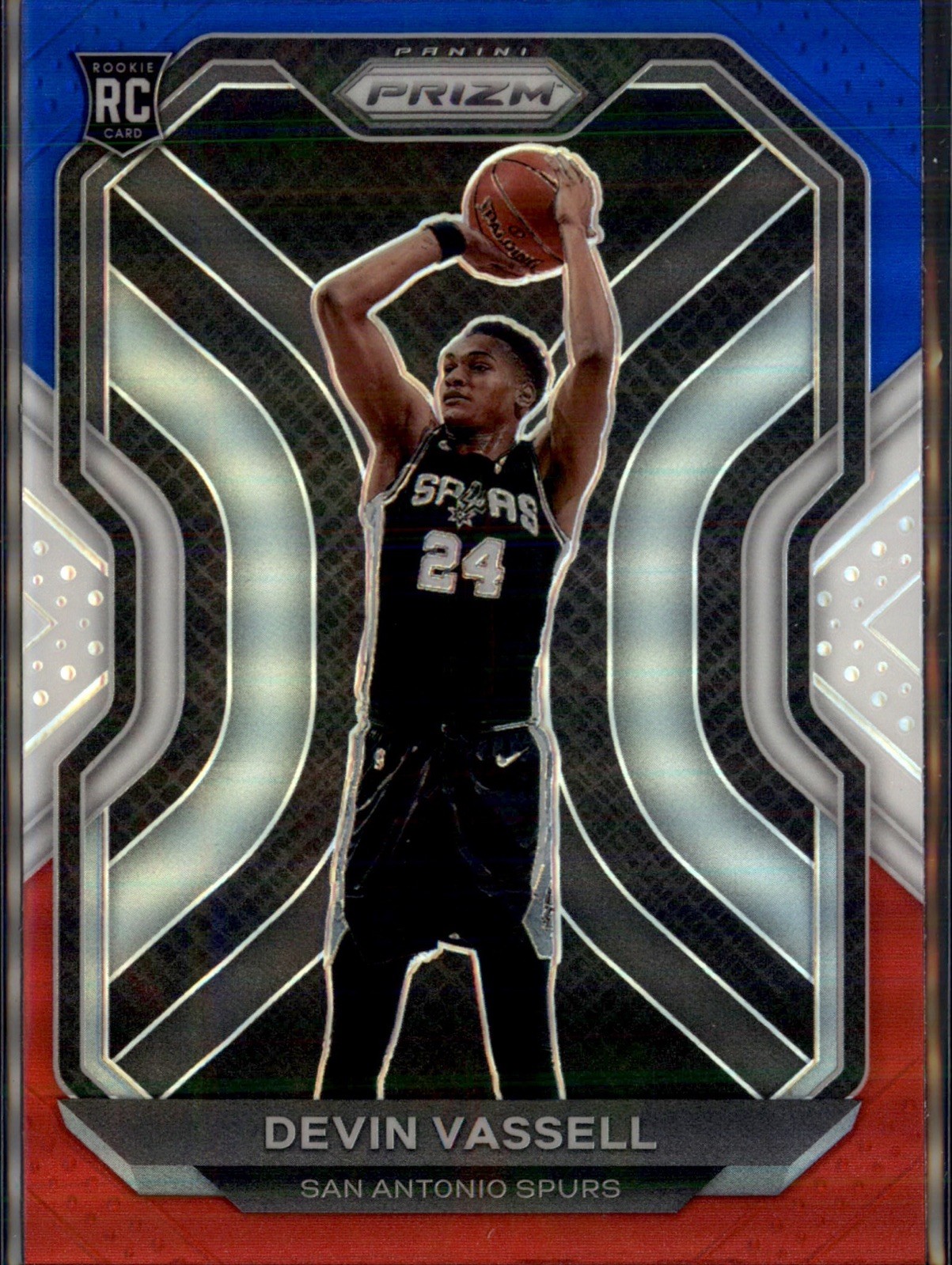 2020-21 Panini Prizm Devin Vassell Red White & Blue Prizm Rookie #252 (RC)