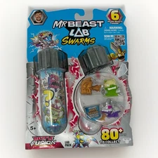 Mr Beast Lab Swarms Battle Fusion New Series 4 PacK BRAND NEW SET Rust Reveal 1