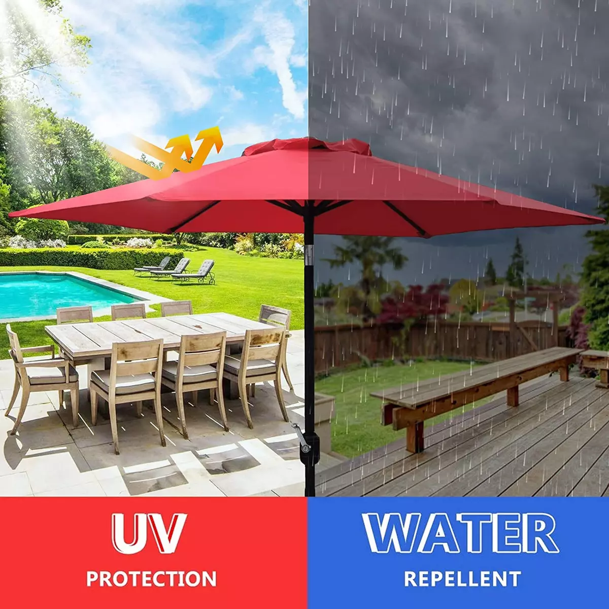 100 uv best sale protected patio umbrella