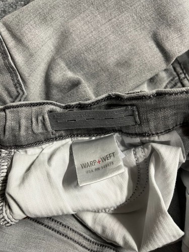 Warp+Weft Jeans Boys 16 Gray Amsterdam Slim Straight Denim Pants 28/28 Stretch - Picture 11 of 13