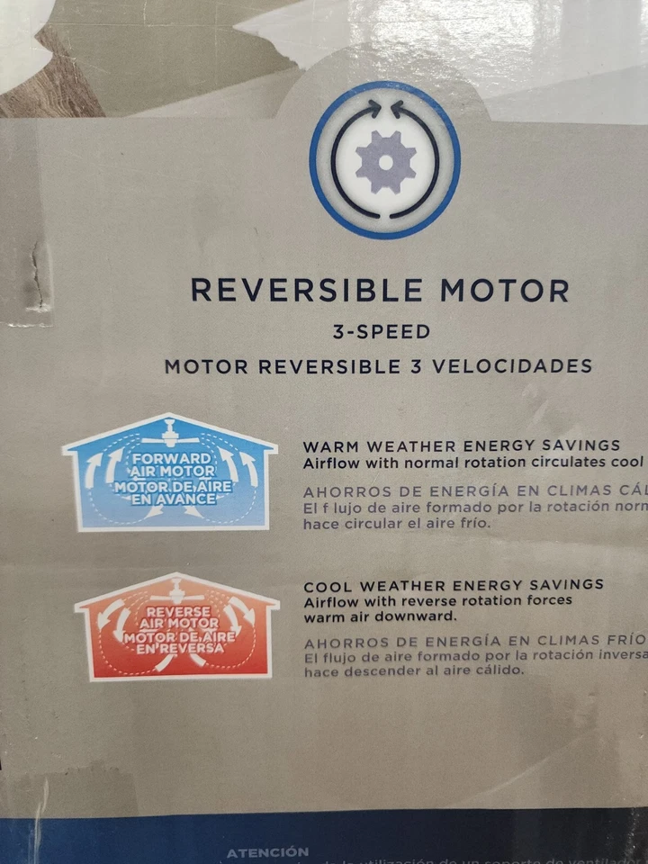 Harbor Breeze Macon Bay 62"  LED Indoor Ceiling Fan with Light NIB - Image 3 of 3