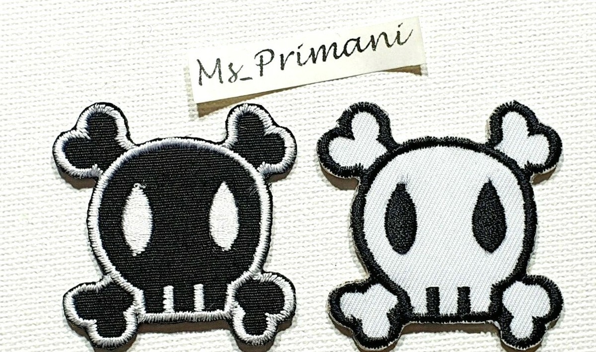 3" Skull And Crossbones Pirate Sublimation Iron Or Sew On Patch