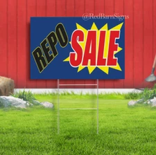 REPO SALE Advertising Yard Sign Big Save Discount Clearance