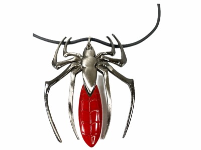 Spider With Removable Knife Necklace Pendant Punk Silver Jewelry