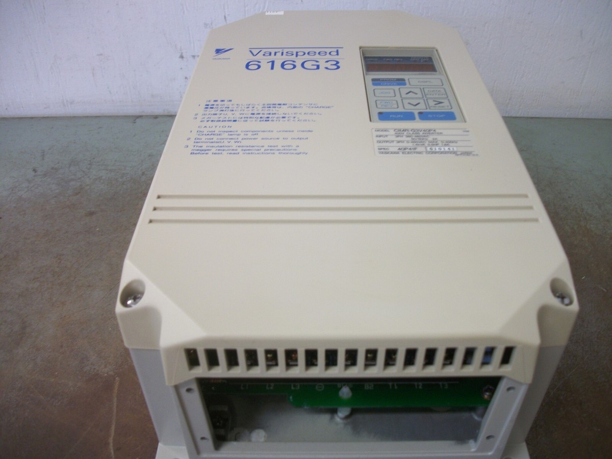 YASKAWA VARISPEED 616G3 0.5HP INVERTER DRIVE CIMR-G3V40P4 460VOLT 