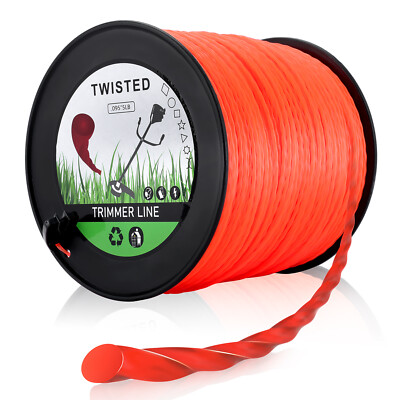 5lb .095 Twist Commercial String Trimmer Line For Echo Shindaiwa Husqvarna Stihl