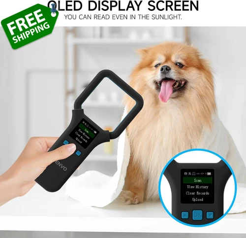 2.4G Bluethooth Pet Dog Cat Microchip Scanner Handheld Animal RFID Chip Reader - Picture 5 of 9