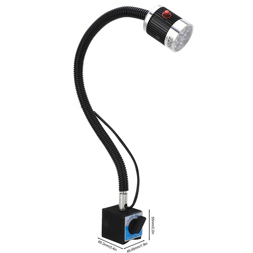 (5W)AC220V LED Machine Tool Lamp Polycarbonate PPC Light Gooseneck Work Lamp - Picture 19 of 23