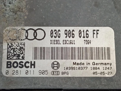 03G906016FF Centralita Motor Uce para AUDI A3 (8P1) 2.0 TDI Ambiente (DP 6970536 - Imagen 3 de 10