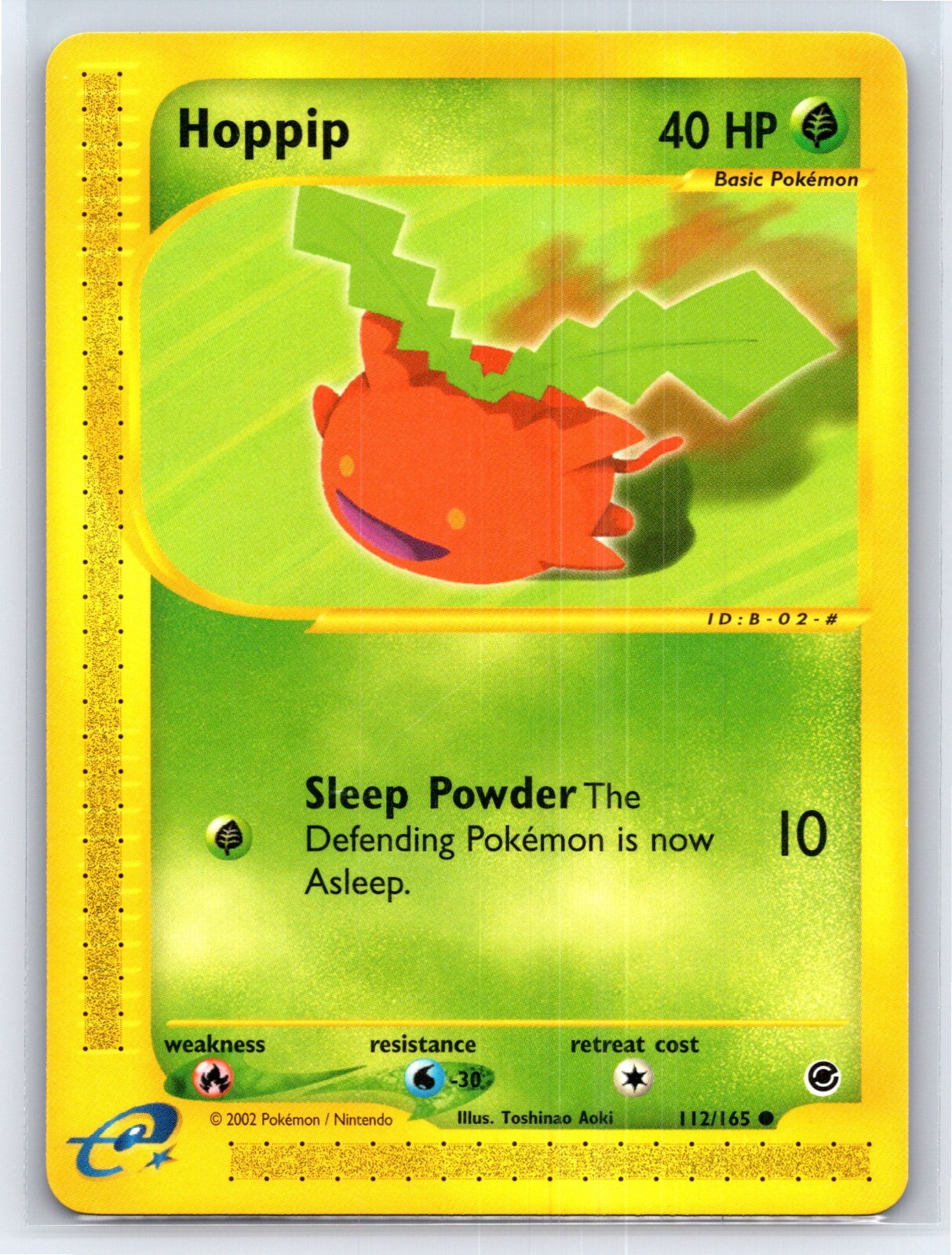 2002 Pokemon TCG Expedition Base Set Hoppip - 112/165 - NM