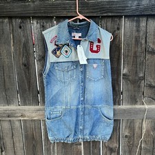 Vintage NWT Guess Denim Patchwork Vest