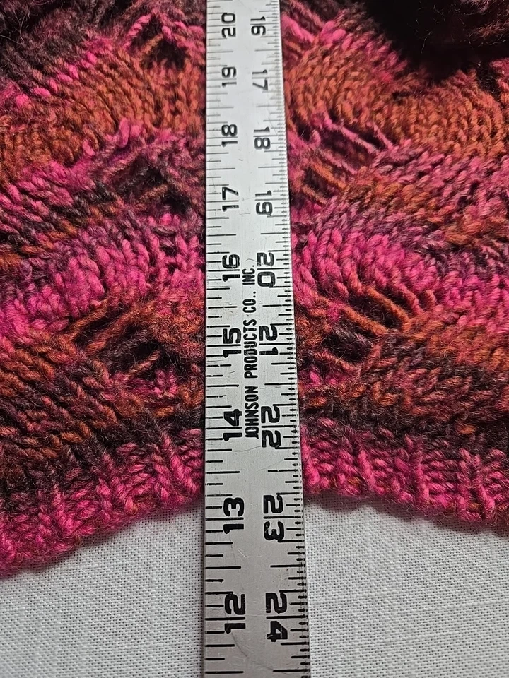 Suéter Lola's le parfum de Made in Italy Tejido Pointelle Berry-Multi Lana M Foto 4 de 4