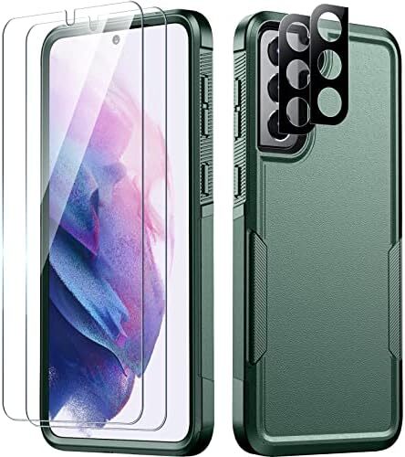 for Samsung Galaxy S21 Case,[10 FT Military Grade Drop Protection] [2 Tempered G