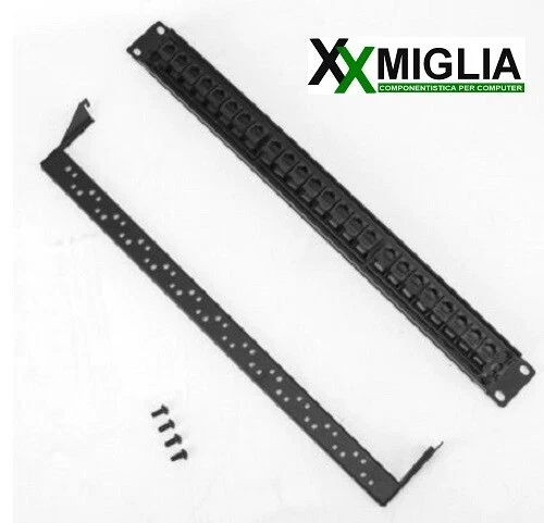 Pannello Patch 19" 24 Porte NON Schermate RJ45 Passanti CAT 6 - Immagine 3 di 3