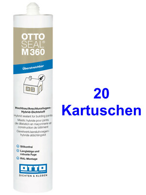 OTTOSEAL M 360 20x310ml Hybrid-Dichtstoff für Hochbau/Anschlussfugen Innen Außen