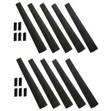 10x Violin Ebony Fingerboard with Nut 4/4 Size String Parts Wooden Natural Black