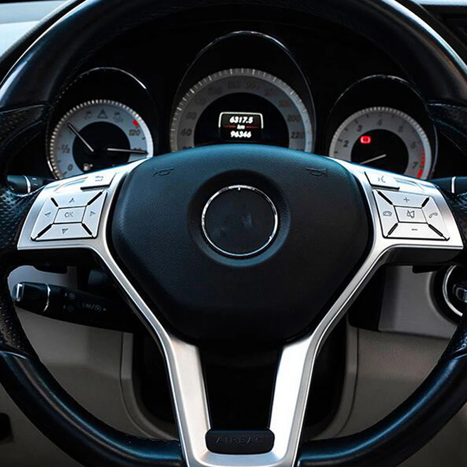 Cubierta de moldura interruptor botón volante mercedes-benz clase c w204 2011-13 Foto 3 de 4