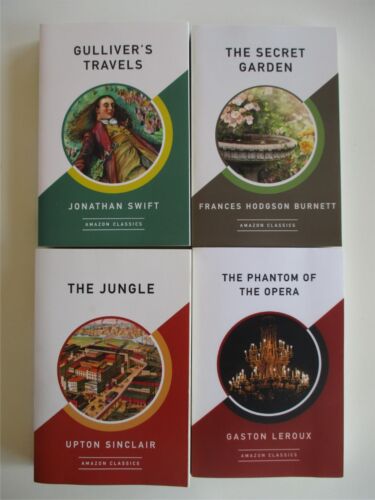 AMAZON CLASSICS 9 Book Lot Reprint GULLIVER'S TRAVELS JUNGLE HUCK FINN TARZAN OZ - Picture 3 of 4