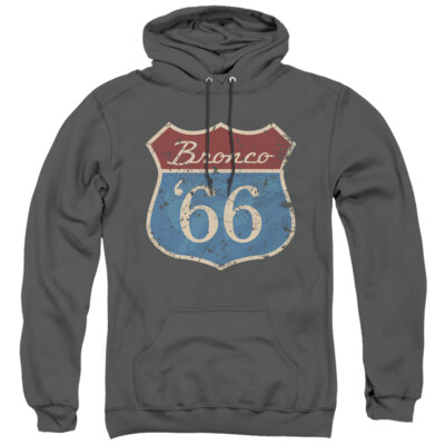 FORD ROUTE 66 BRONCO Licensed Adult Hooded Sweatshirt Hoodie SM-3XL