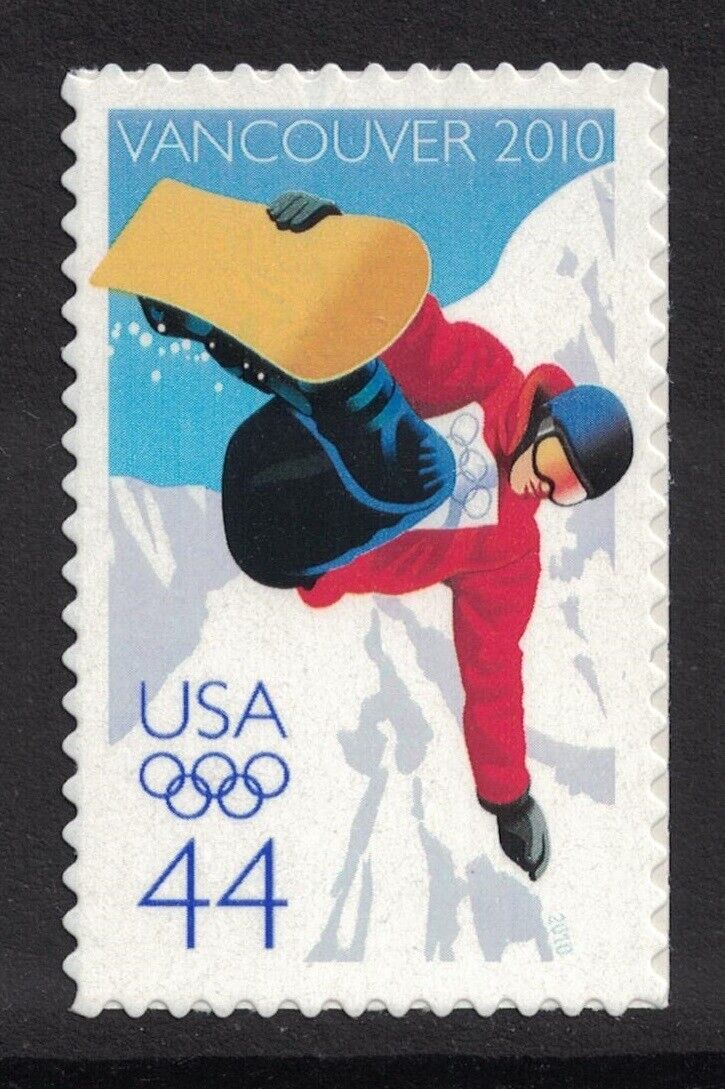 【STAMPD】SNOW 'S' CREW Scott 4436- Snowboarder, Vancouver Olympics- MNH (S/A) 44c