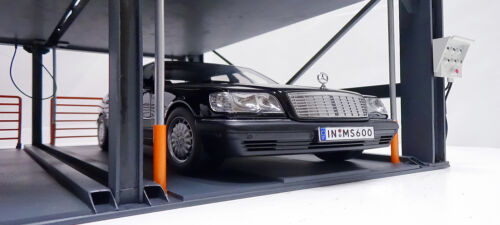 1/18 Diorama Auto Garage Modell Outdoor Auto Parkplatz Display Szene Modell Geschenk - Bild 5 von 10