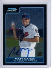 2006 Bowman Chrome Matt Garza BC235 Prospect Auto Autograph Minnesota Twins Cubs