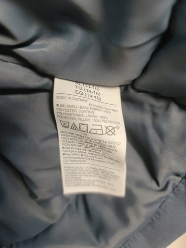 Old Navy Go Dry Boys Jacket xL 14-16 Blue Lined - Picture 4 of 4