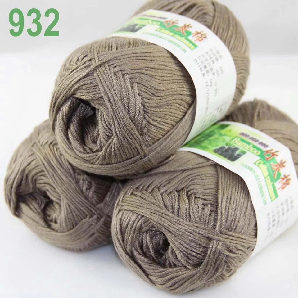 Sale Lot 6SkeinsX50g Soft Bamboo Cotton Baby Wrap Hand Knitting Crochet Yarn 932 - Image 2 of 4