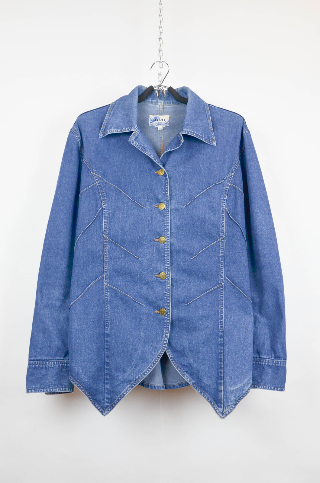 90's KENZO Vintage Denim Overshirt - IT40