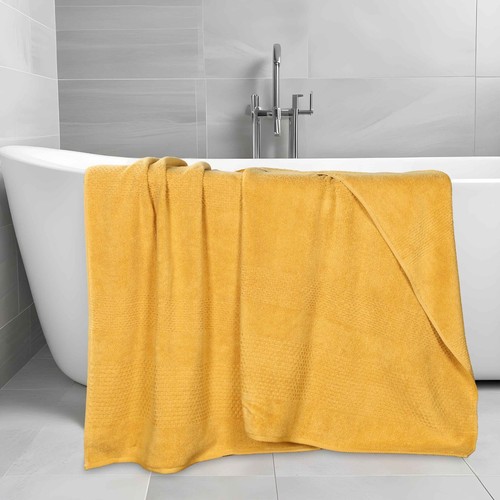 Playa Zero Twist Cotton Solid Waffle Textured Bathroom Bath Sheets, Set of 2 - Picture 18 of 55