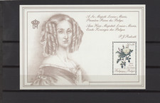 S53014 Belgium MNH 1990 Queen Louise Marie Flowers S/S