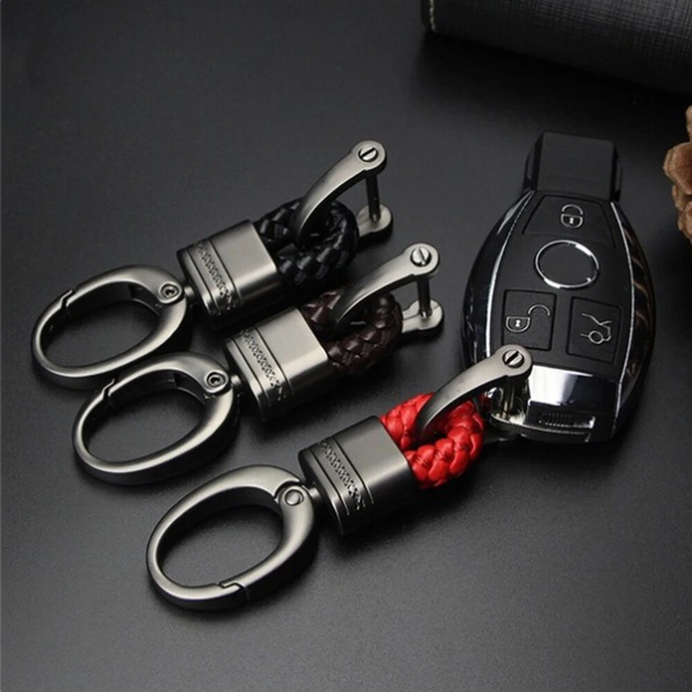 Hot Car Key Holder Key Rings Key Chain Hand Woven Buckle Keychain