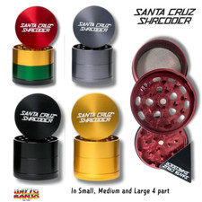 Santa Cruz Shredder Herb grinder Small, Med or large 4 Piece Gloss Herb Grinders