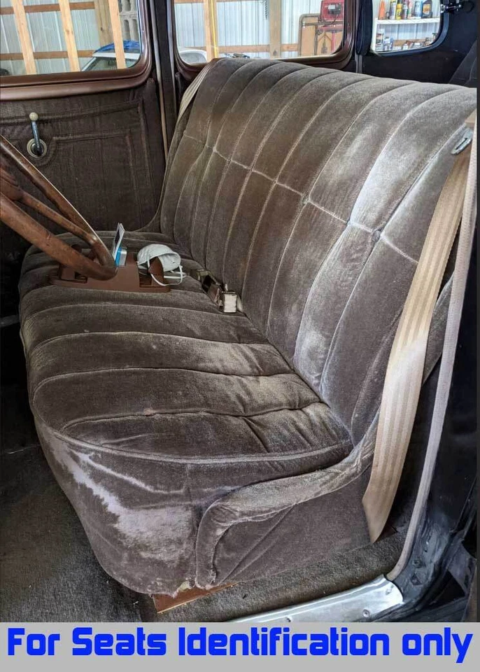 FUNDAS DE ASIENTO DE BANCO DE DOS TONOS de algodón para Studebaker Dictator 1929-1937 Foto 2 de 4