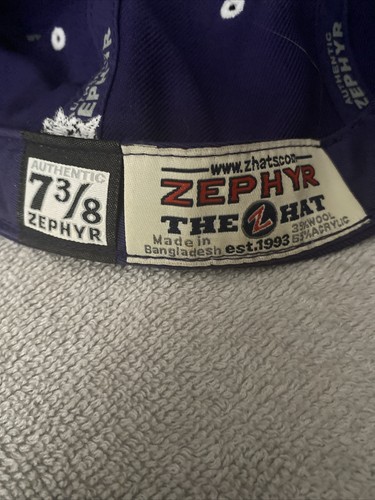 TCU Texas Christian University Horned Frog Zephyr Fitted Baseball Hat-Size 7 3/8 - Picture 6 of 6