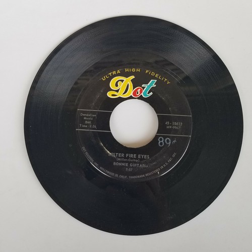 BONNIE GUITAR There a new moon over my shoulder MISTER FIRE EYES DOT 45 Q - Picture 3 of 4