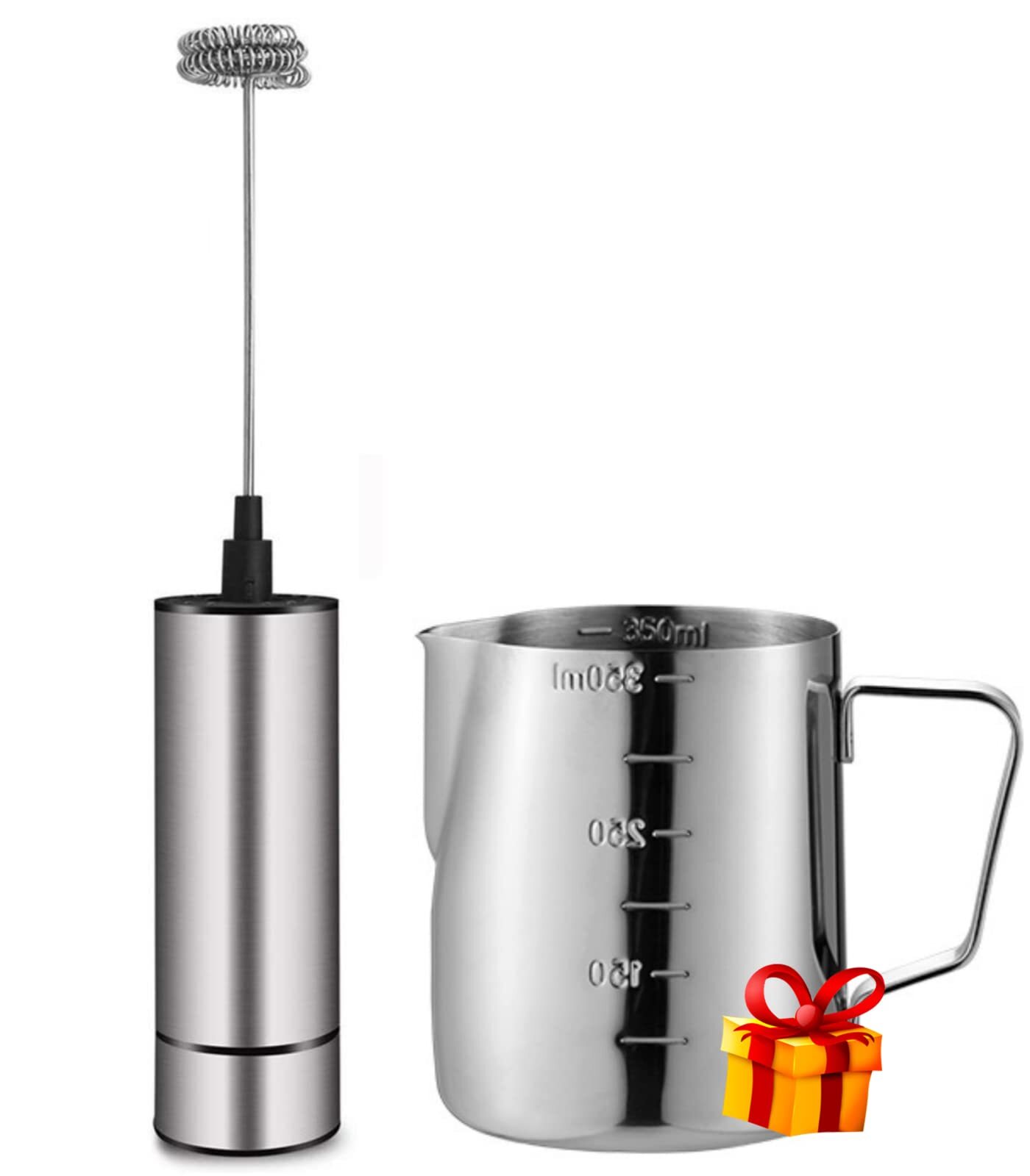 Milk Frother Handheld Battery Operated Coffee Frother For Milk Foaming Latte/cap-image