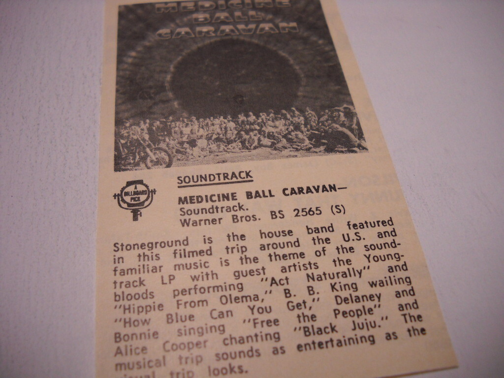 MEDICINE BALL CARAVAN original 1971 music biz Promo Album Review eBay