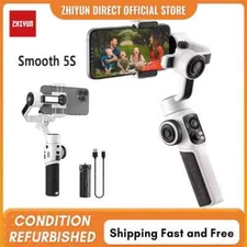 Zhiyun Smooth 5S 3-Axis Handheld Phone Gimbal Stabilizer Smartphone + Fill Light