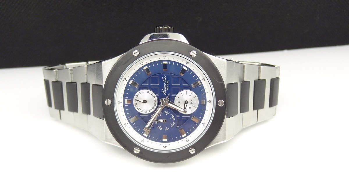 Kenneth Cole New York KC3946 Navy Multifunction Black & Silver