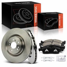 6Pcs Front Disc Brake Rotors & Brake Pads for Mercedes-Benz GL350 13-16 GLS450