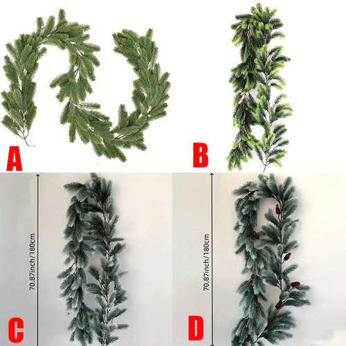 Christmas Garlands Norfolk Pine Garland Artificial Garland 6FT Greenery - Picture 7 of 22