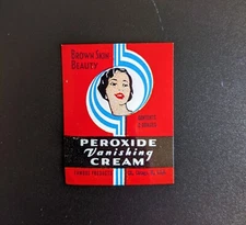 1930s Peroxide Vanishing Cream Famous Products Valmor Label Black Americana