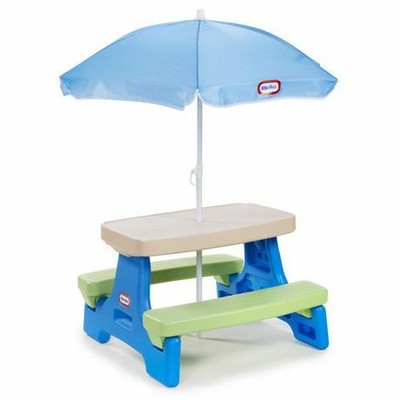 little tikes table and umbrella