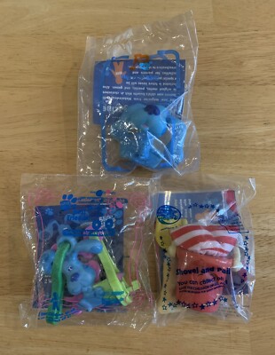 NEW / SEALED Vintage Blue s Clues Subway Toy Lot (3) Nick Jr