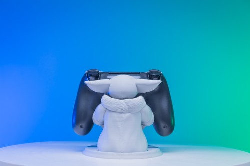 Baby Yoda Controller Stand | Gray | 4" Tall | Made To Order | Gamer Gear - Picture 6 of 7