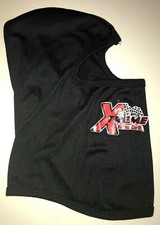 boy XTREME INDOOR KARTING face mask hat hood ONE SIZE BLACK checkered flag nice 