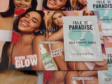 LOT OF 29 ISLE OF PARADISE MEDIUM SELF TANNING DROPS FACE & BODY 0.7ML*29=20.3ML